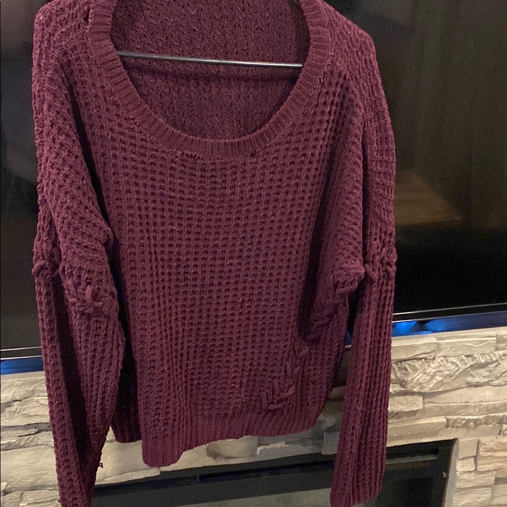Women's Burgundy Sweater